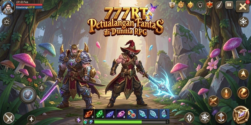 Screenshot gameplay 777RT menampilkan aksi dan karakter RPG yang menarik.