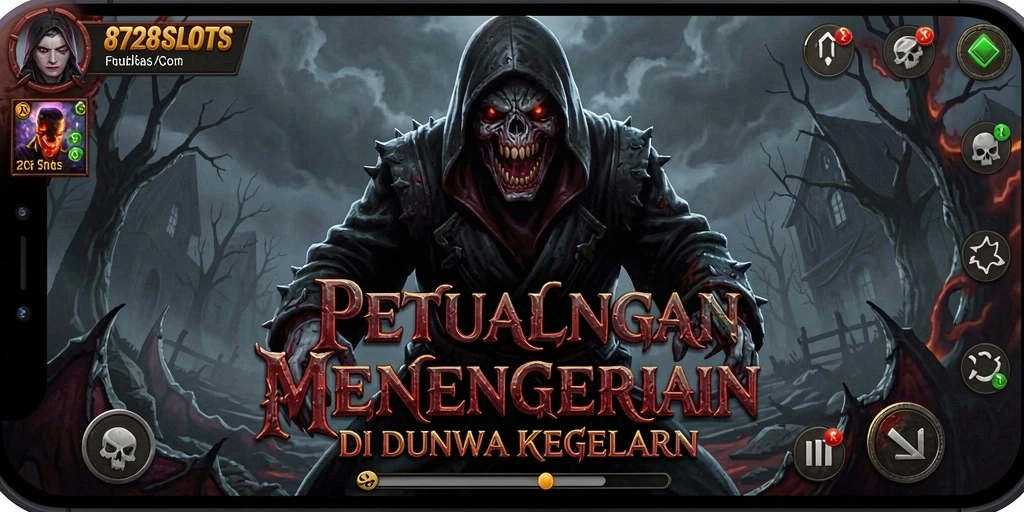 Gameplay 8728SLOTS dengan nuansa horor yang mendebarkan.