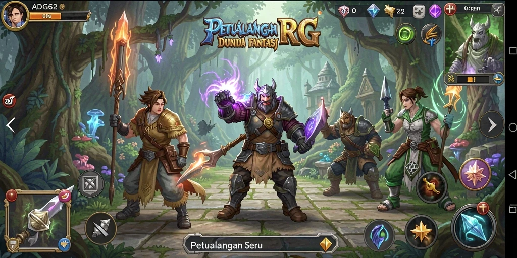 Tampilan gameplay epik dari ADG62 yang mendebarkan dan penuh aksi.