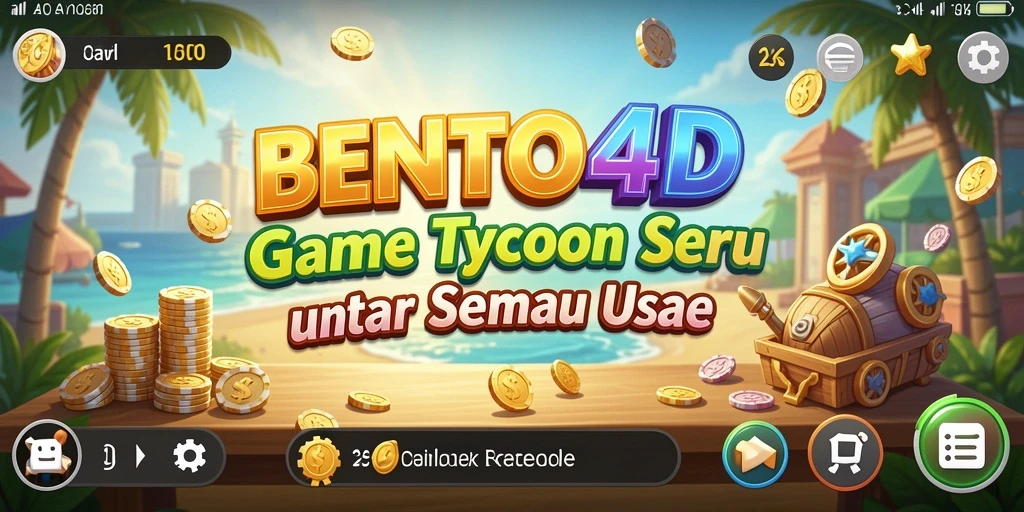 Screenshot utama BENTO4D menampilkan serunya gameplay Tycoon.