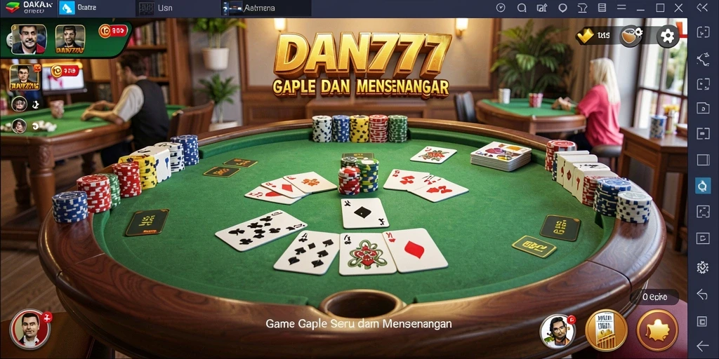 Tampilan menawan gameplay Gaple di DAN777.