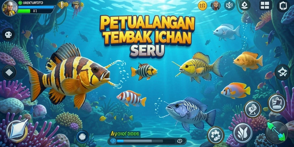 Tampilkan aksi menembak ikan yang mendebarkan dalam DIREKTURTOTO.