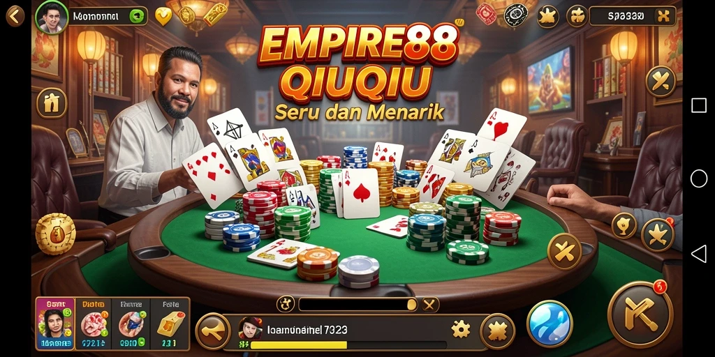 Tampilan screenshot menunjukkan keseruan gameplay QiuQiu di EMPIRE88.