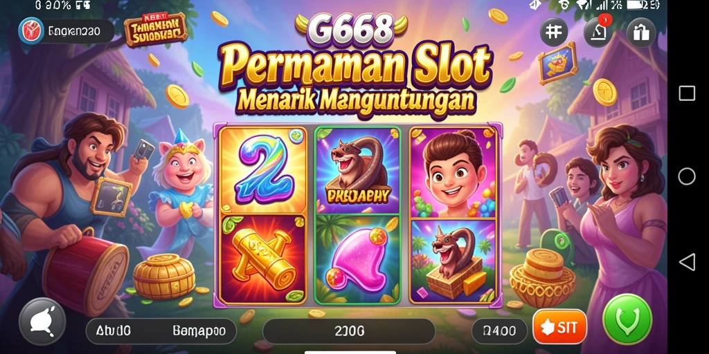 Tampilan gameplay Slot G668 yang seru dan menarik.
