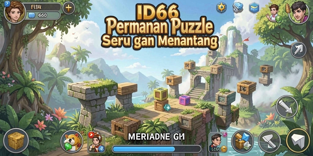 Tampilan gameplay ID66 menampilkan berbagai teka-teki menantang yang harus diselesaikan.
