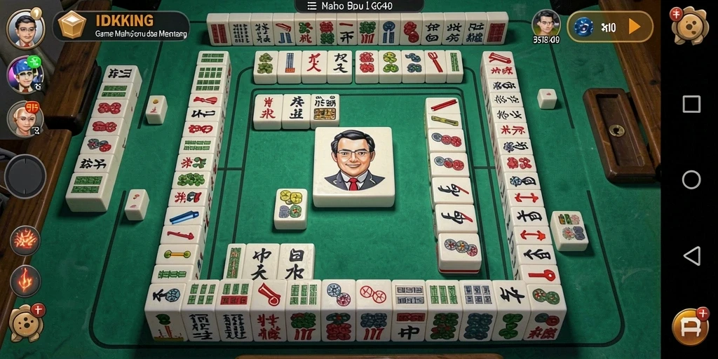 Screenshot gameplay <strong>IDRKING</strong> menampilkan tantangan seru dalam permainan Mahjong.