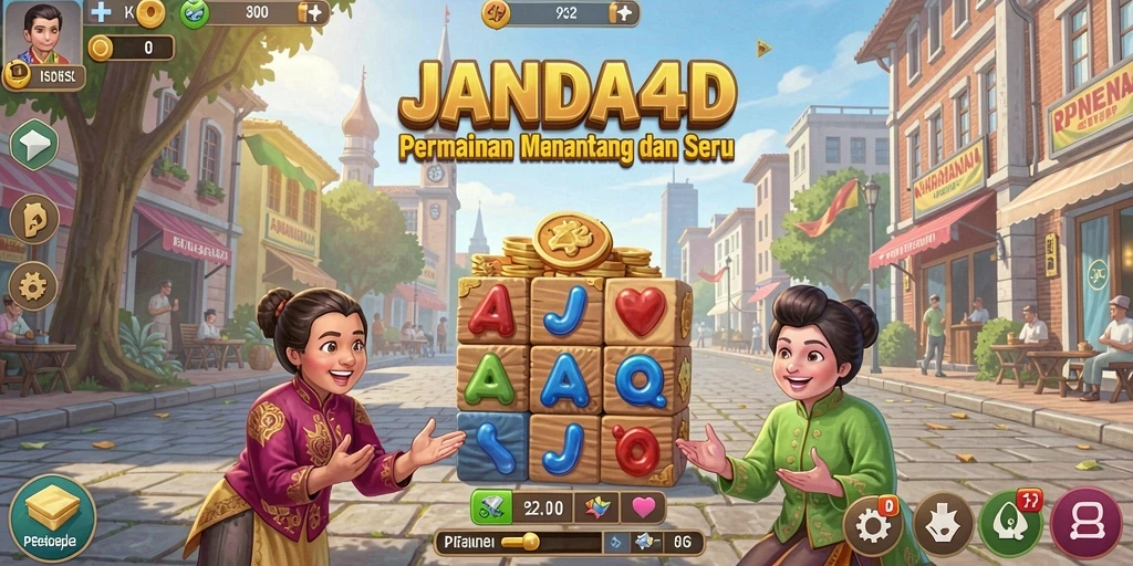 Tampilan gameplay seru dan menantang dari JANDA4D.
