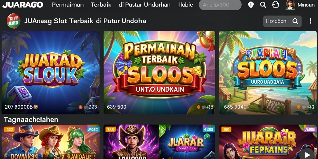 Tampilan intuitif gameplay JUARAGO yang seru dan mengasyikkan.