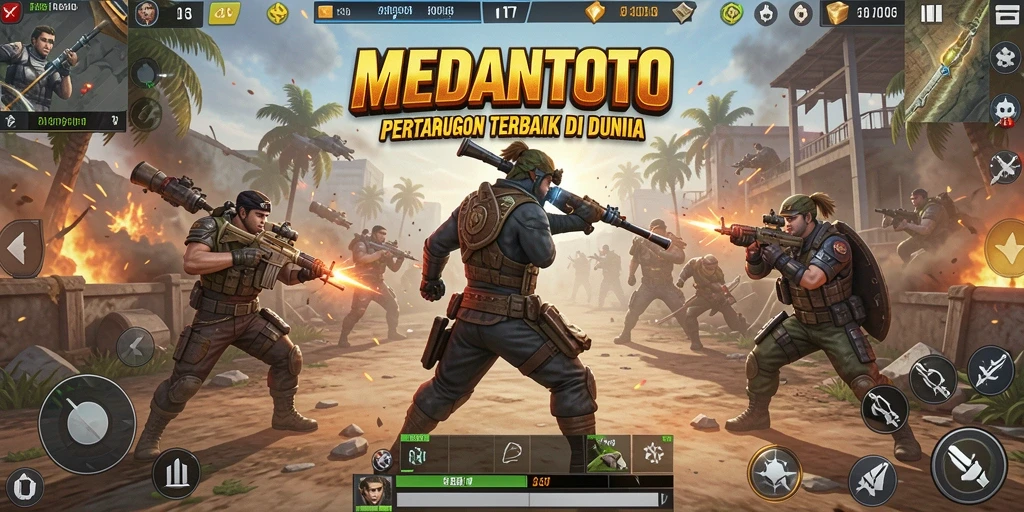 Tampilan intens dari pertempuran hebat di medan perang MEDANTOTO.