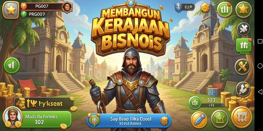 Tampilan gameplay PRG007 yang menarik dalam dunia Tycoon.