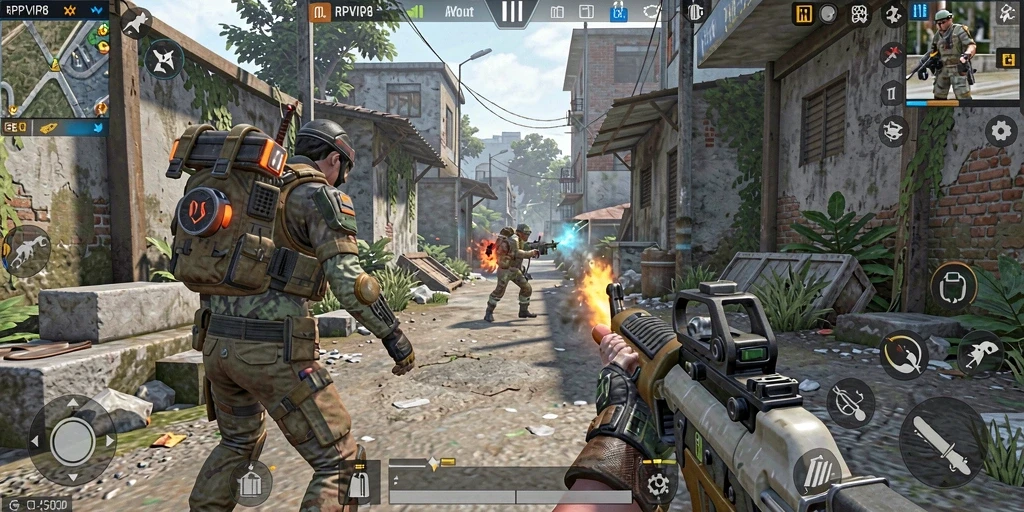 Tampilan gameplay seru RPVIP8 dengan aksi menegangkan.