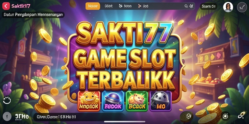 Tampilan gameplay SAKTI77 yang menarik dan penuh warna.