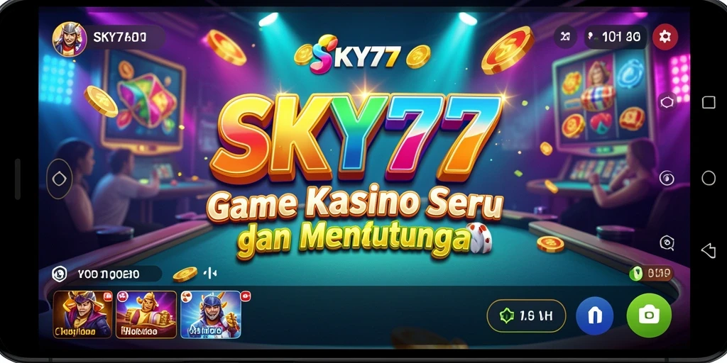 Tampilan menarik dari permainan Kasino di SKY77.