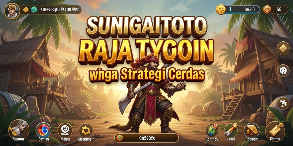 Screenshot gameplay SUNGAITOTO menampilkan pengelolaan usaha yang dinamis.