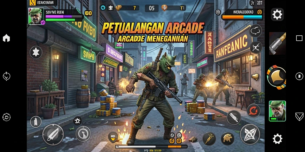 Tampilan mendebarkan dari gameplay SVIP9 yang penuh aksi.
