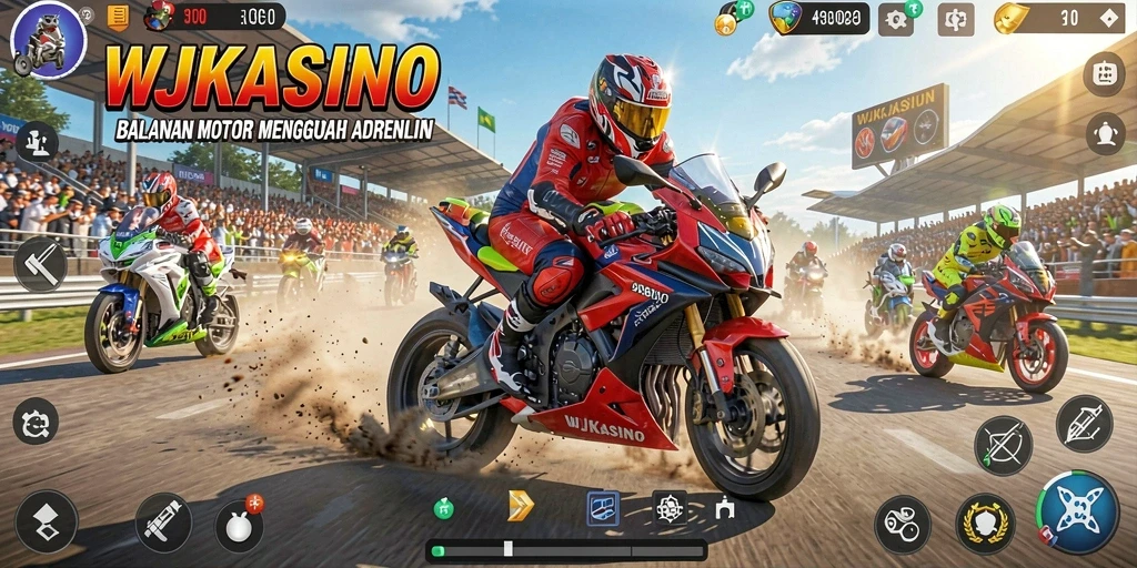 Gameplay balapan motor yang seru dan menantang di WJKASINO.