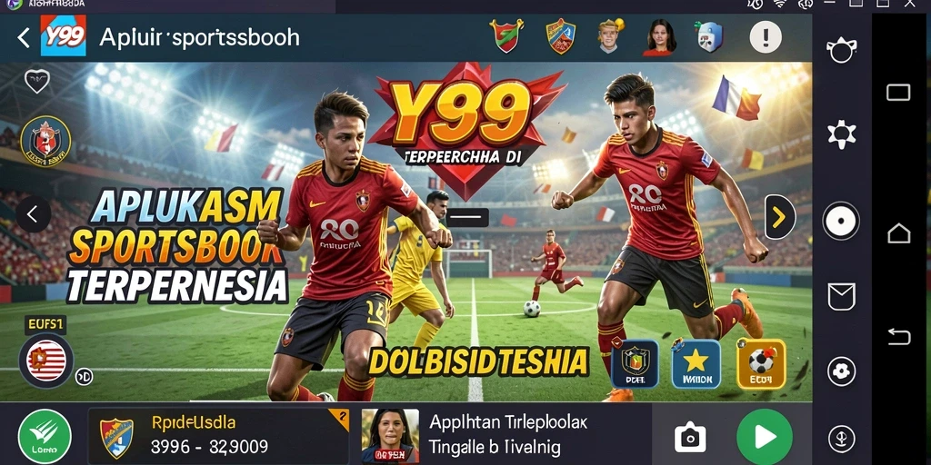 Screenshot gameplay yang menampilkan antarmuka Y89 saat taruhan olahraga.